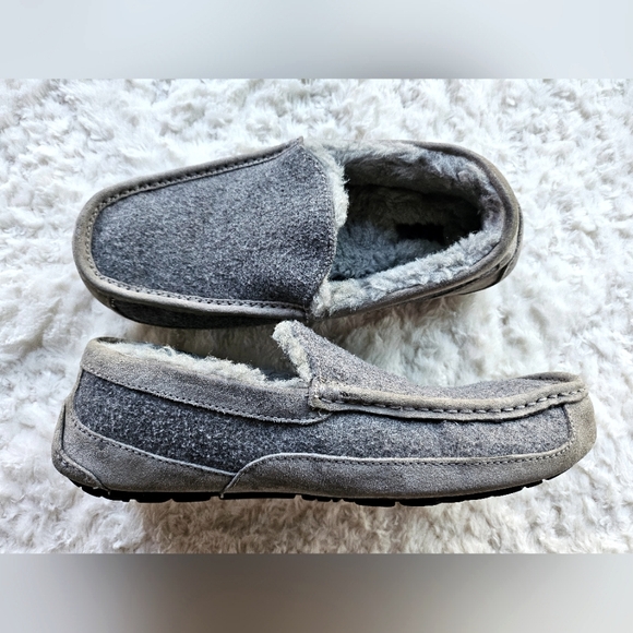 Ugg Men´s Ascot Lined Slippers, Wool, Suede, Charcoal...